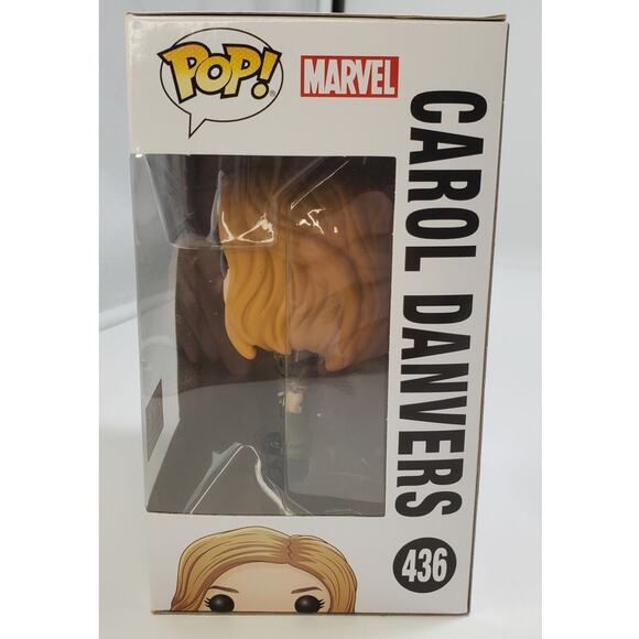 Funko Pop #436 Carol Danvers Captain Marvel Movie FYE Exclusive MCU - Picture 2 of 6